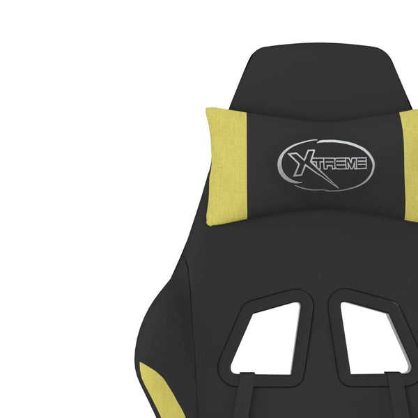 Gaming Stuhl mit Massage Schwarz/Hellgrün