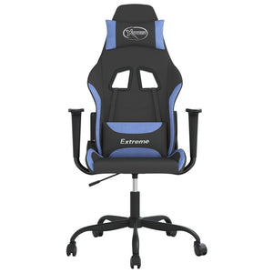 Gaming-Stuhl mit Massagefunktion Schwarz/Blau