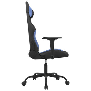 Gaming-Stuhl mit Massagefunktion Schwarz/Blau