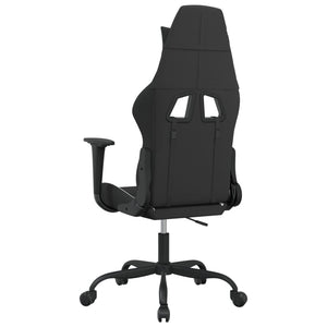 Gaming Stuhl mit Massage Schwarz/Weiß