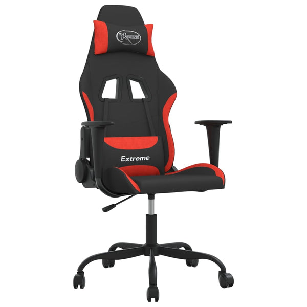 Gaming-Stuhl mit Massagefunktion, Schwarz/Rot