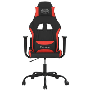 Gaming-Stuhl mit Massagefunktion, Schwarz/Rot