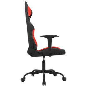 Gaming-Stuhl mit Massagefunktion, Schwarz/Rot