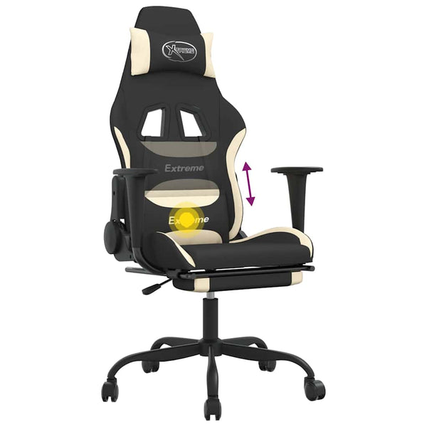 Gaming-Stuhl mit Massage & Fußstütze