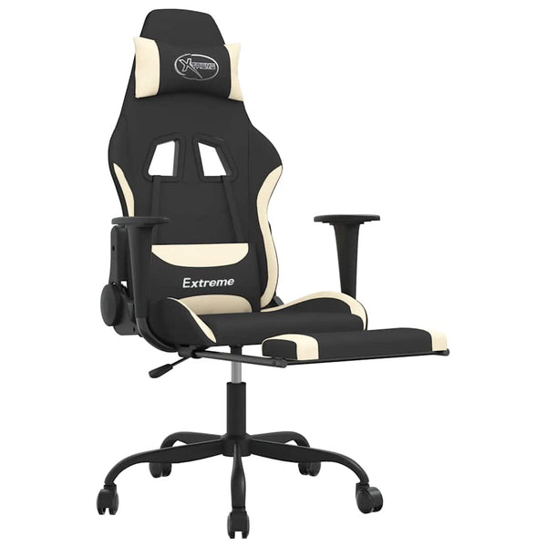 Gaming-Stuhl mit Massage & Fußstütze