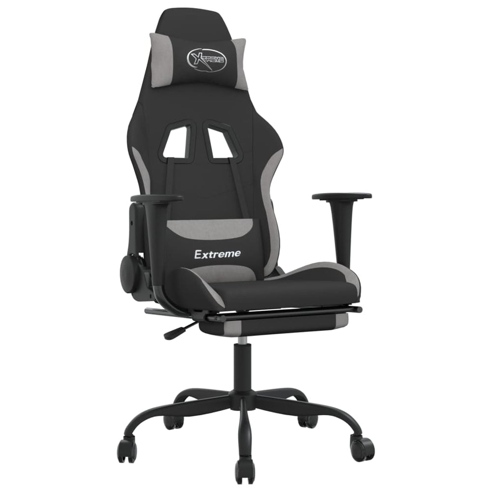 Gaming-Stuhl mit Massage & Fußstütze