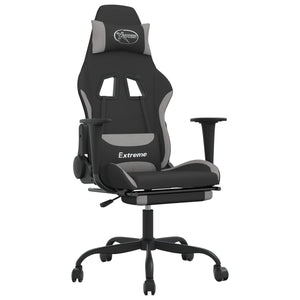 Gaming-Stuhl mit Massage & Fußstütze