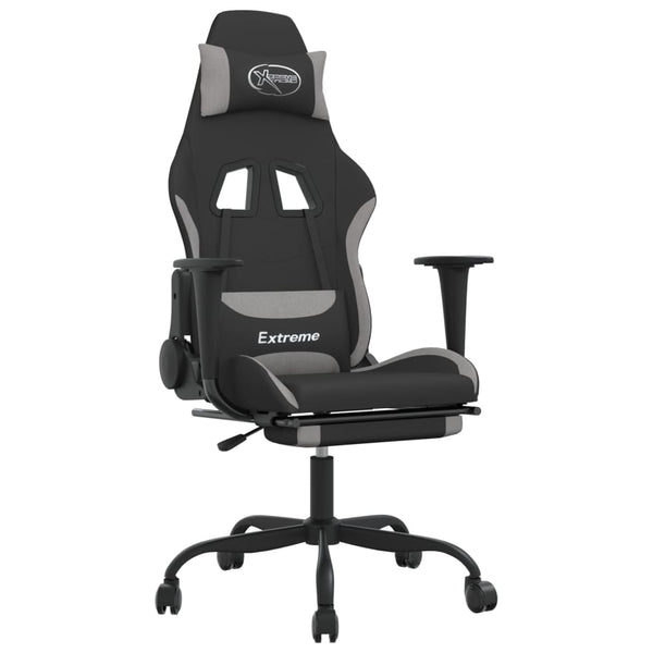 Gaming-Stuhl mit Massage & Fußstütze
