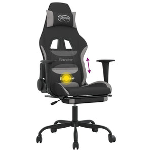 Gaming-Stuhl mit Massage & Fußstütze