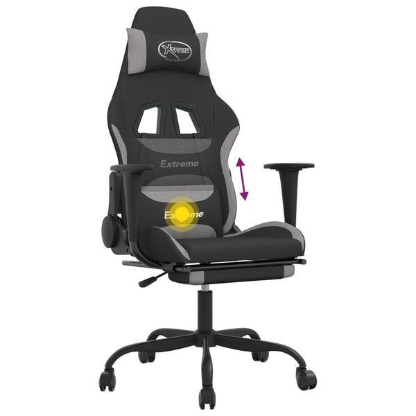 Gaming-Stuhl mit Massage & Fußstütze