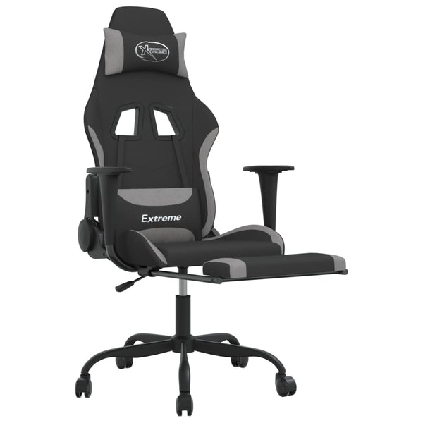 Gaming-Stuhl mit Massage & Fußstütze