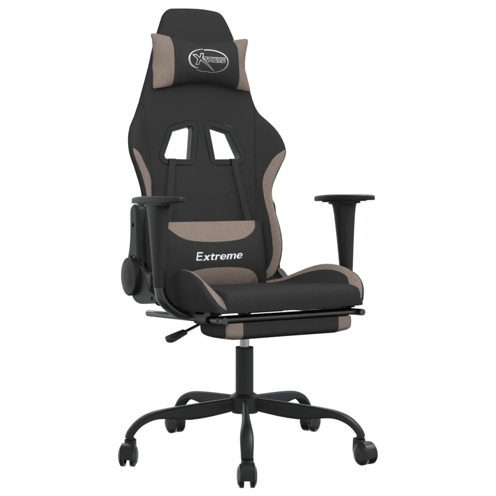 Gaming Stuhl mit Massage & Fußstütze