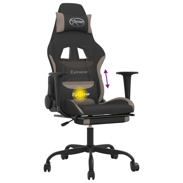 Gaming Stuhl mit Massage & Fußstütze