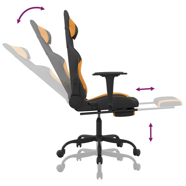 Gaming-Stuhl mit Massage & Fußstütze