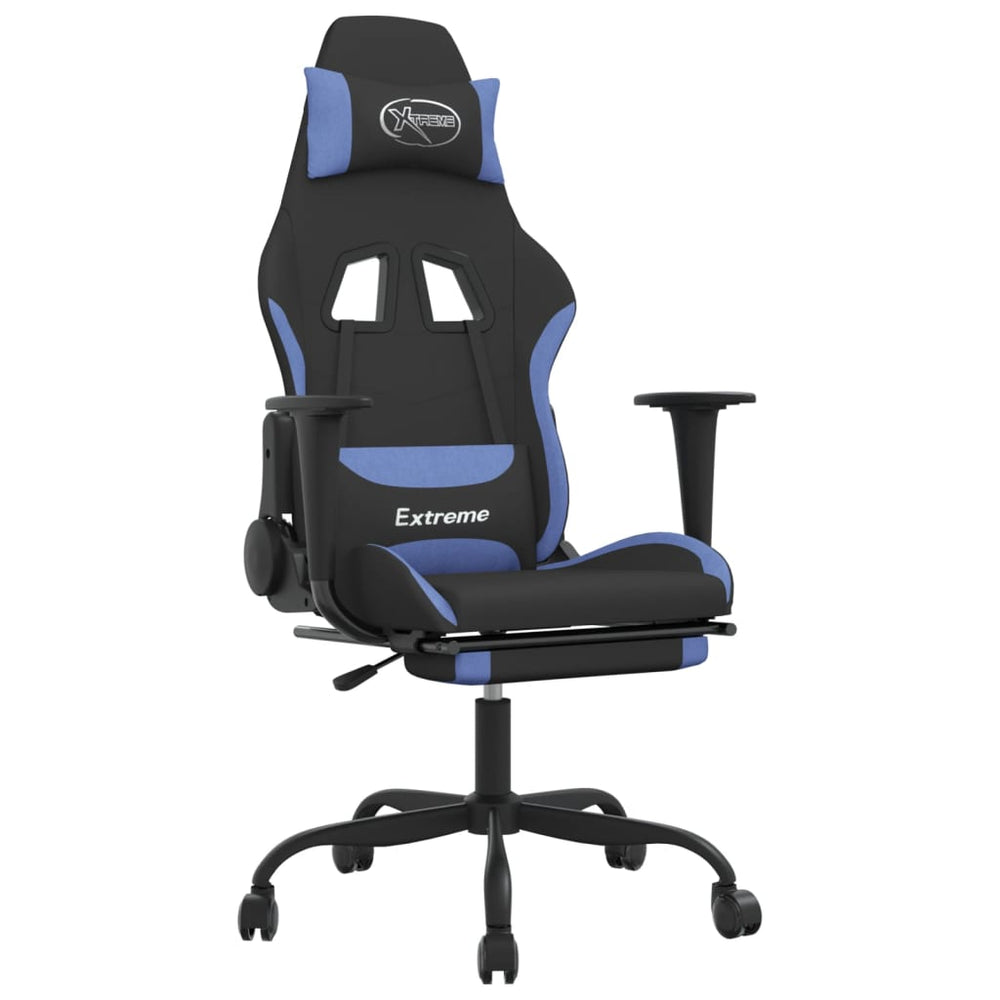 Gaming Stuhl mit Massage & Fußstütze