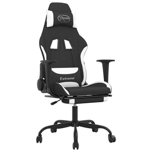 Gaming Stuhl mit Massage & Fußstütze