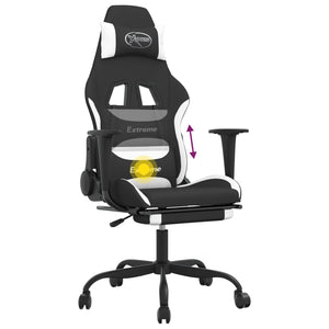 Gaming Stuhl mit Massage & Fußstütze