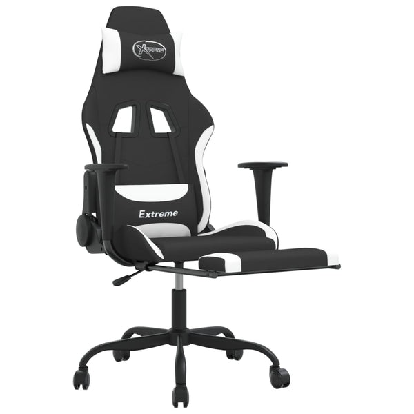 Gaming Stuhl mit Massage & Fußstütze
