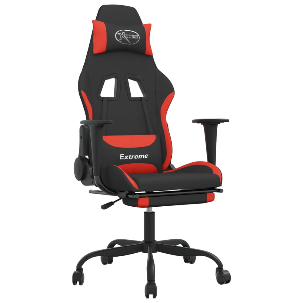 Gaming-Stuhl mit Massage Schwarz/Rot