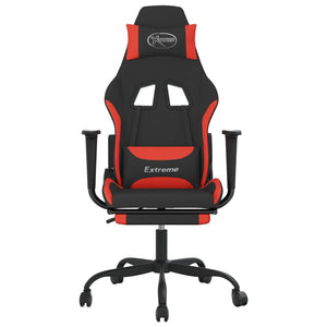 Gaming-Stuhl mit Massage Schwarz/Rot