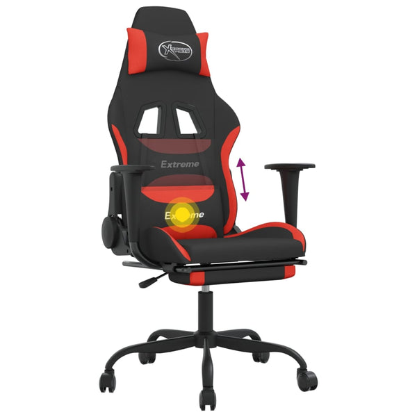 Gaming-Stuhl mit Massage Schwarz/Rot