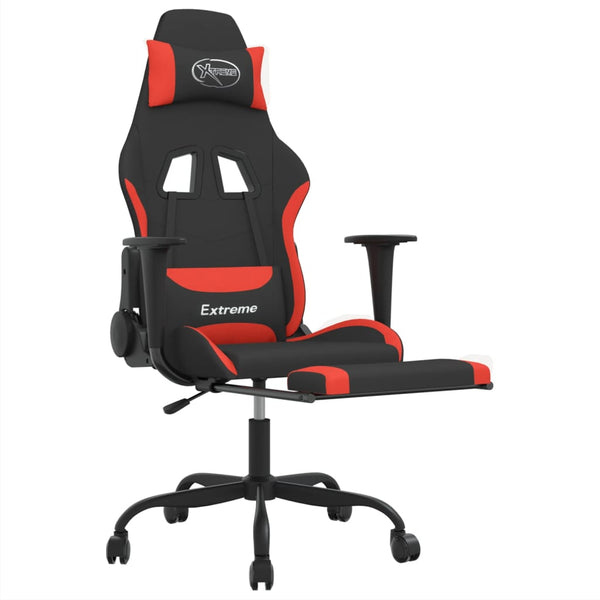Gaming-Stuhl mit Massage Schwarz/Rot