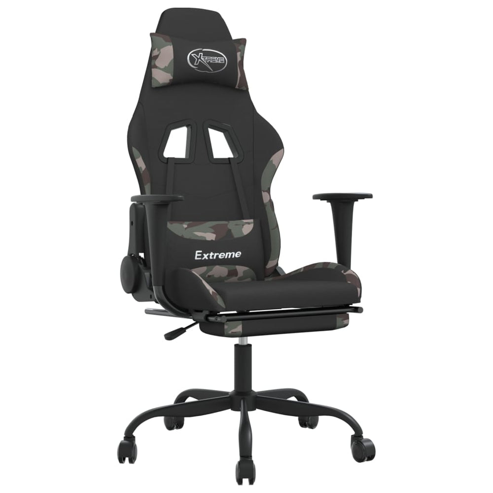 Gaming Stuhl mit Massage & Fußstütze
