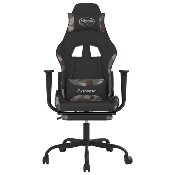 Gaming Stuhl mit Massage & Fußstütze