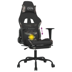 Gaming Stuhl mit Massage & Fußstütze