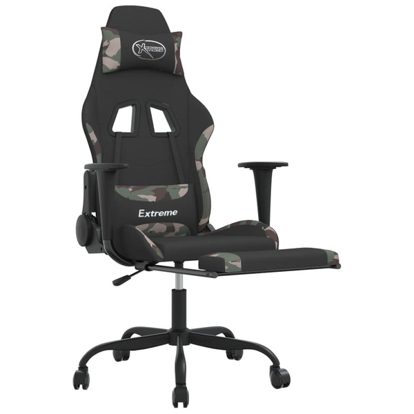 Gaming Stuhl mit Massage & Fußstütze