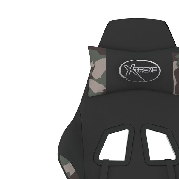 Gaming Stuhl mit Massage & Fußstütze