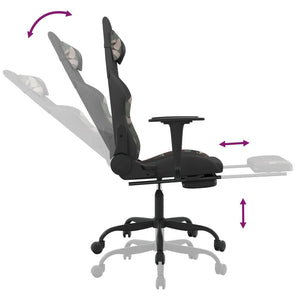 Gaming Stuhl mit Massage & Fußstütze