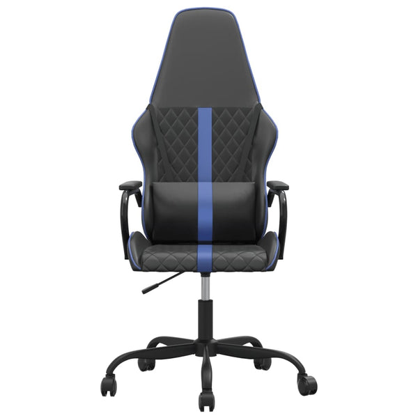 Gaming Stuhl mit Massagefunktion Blau Schwarz