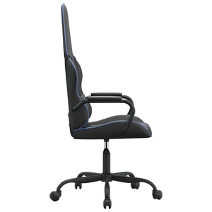 Gaming Stuhl mit Massagefunktion Blau Schwarz
