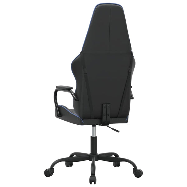 Gaming Stuhl mit Massagefunktion Blau Schwarz