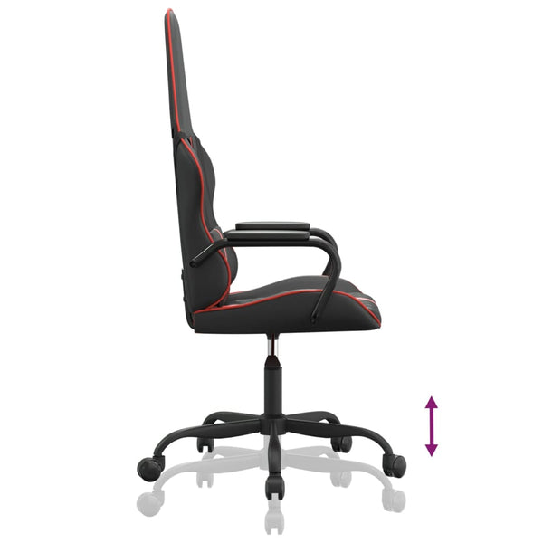 Gaming Stuhl mit Massage Rot/Schwarz