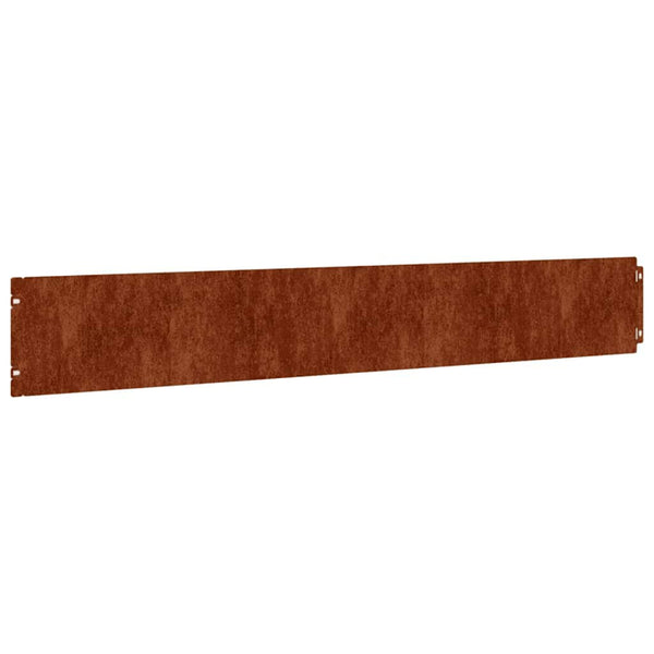 Cortenstahl Rasenkanten, 10er Set, 15x103 cm