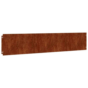 Cortenstahl Rasenkanten, 10er Set, 20x103 cm