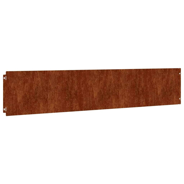 Cortenstahl Rasenkanten, 10er Set, 20x103 cm