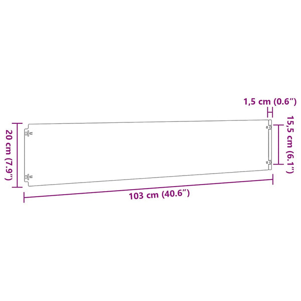 Cortenstahl Rasenkanten, 10er Set, 20x103 cm