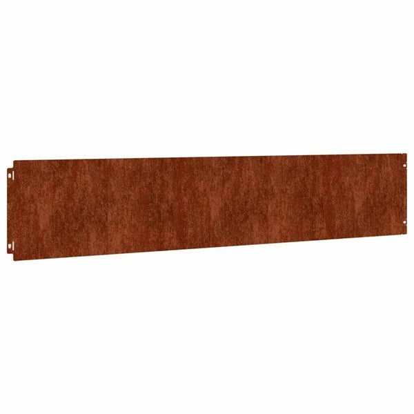 Cortenstahl Rasenkanten, 10er Set, 20x103 cm