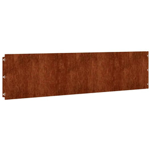 Cortenstahl Rasenkanten, 10er Set, 25x103 cm