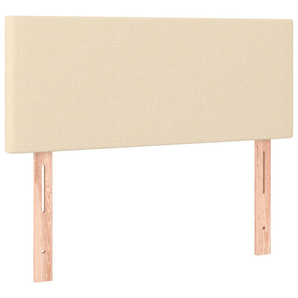 Creme Stoff Kopfteil 80 cm
