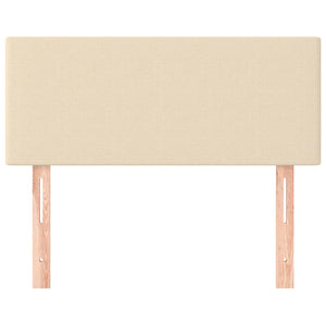 Creme Stoff Kopfteil 80 cm