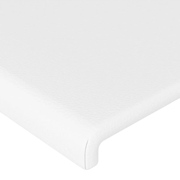 Weißes Kopfteil 80 cm Kunstleder