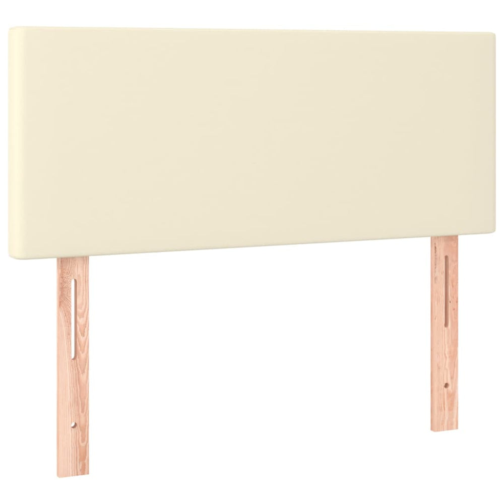 Kopfteil Creme Kunstleder 80 cm