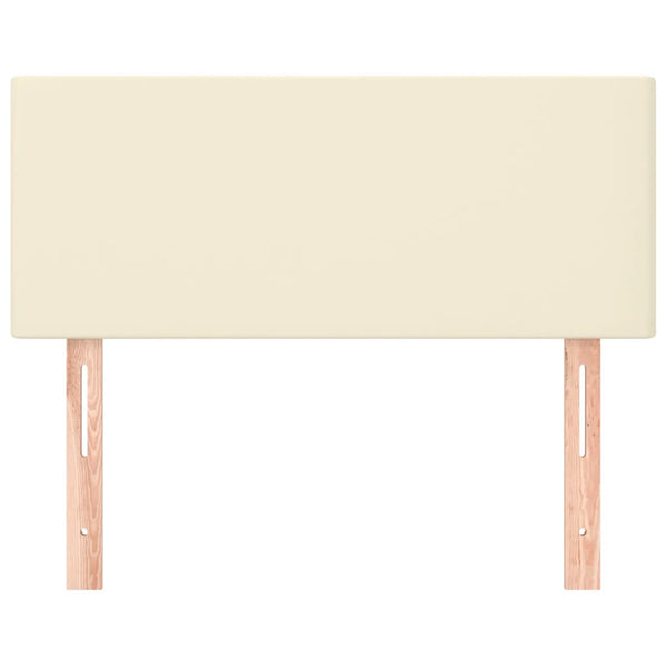 Kopfteil Creme Kunstleder 80 cm