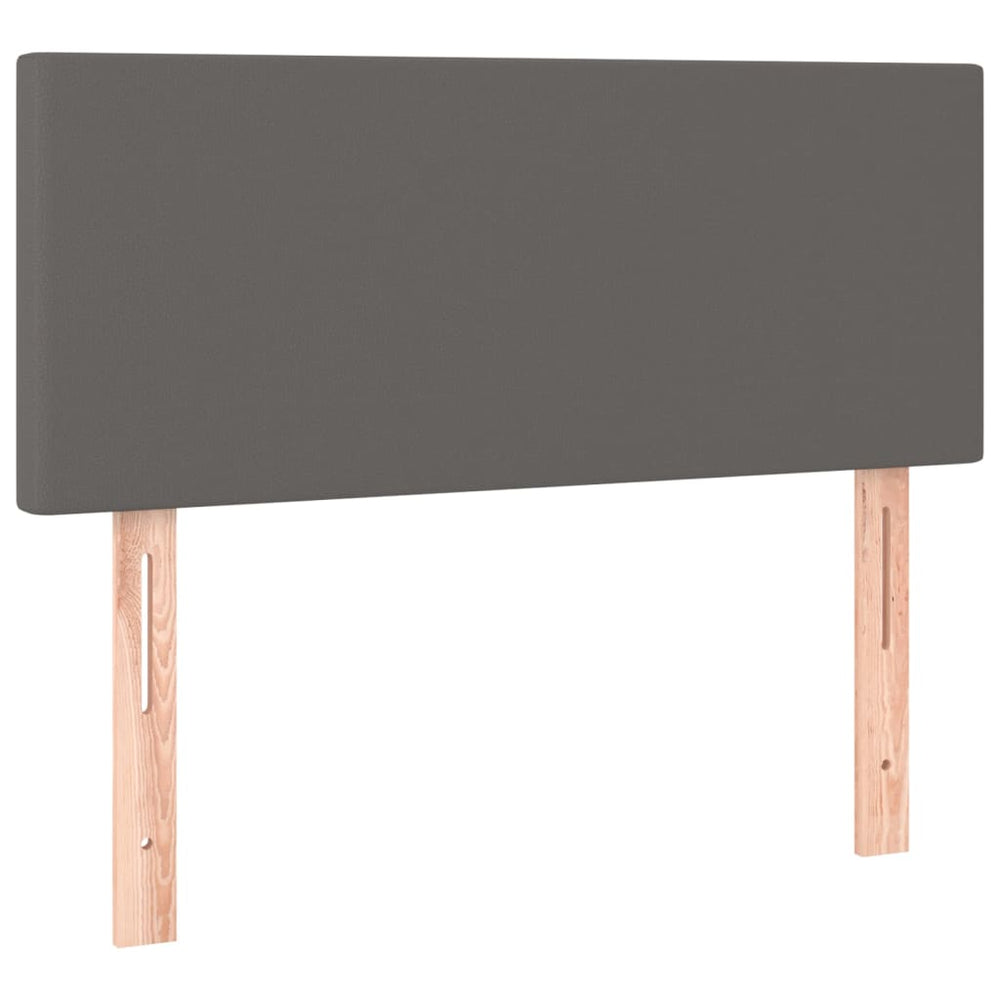 Graues Kopfteil 80 cm Kunstleder
