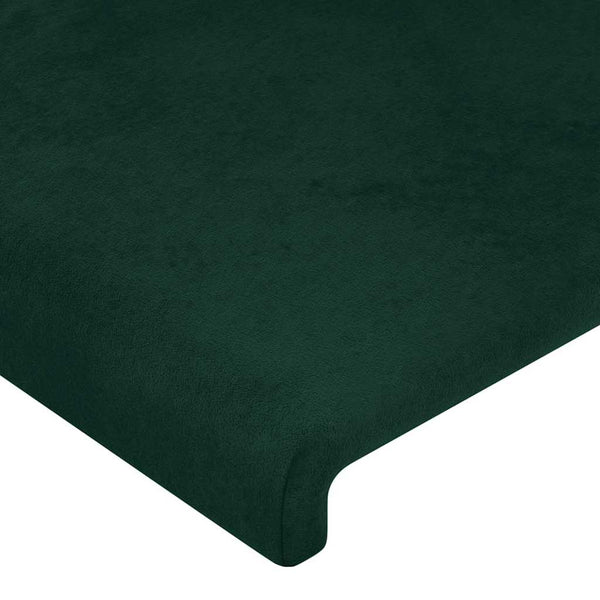 Dunkelgrünes Samt Kopfteil 80 cm