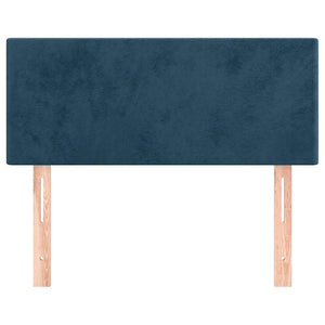 Dunkelblaues Samt Kopfteil 80 cm